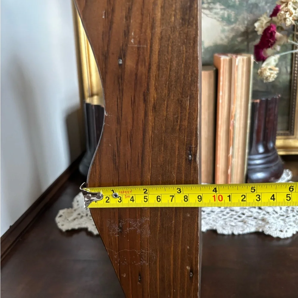 Vintage Handmade Wooden Wall Mail Organizer